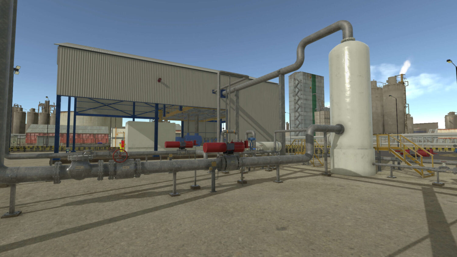 Virtual Process Plant Compressor SIM 8010 Interactive Virtual Plant 3D